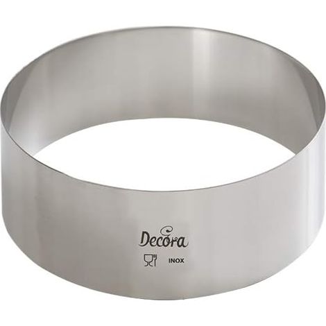 1 Cercle Acier Inoxydable, 12x4 cm, Forme Ronde, Pour Pâtisserie Et Cuisson