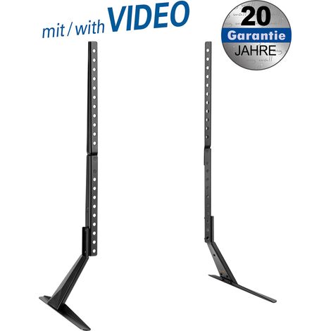 mywall Support de TV-Ständer de HP49L für Bildschirme de 23 bis 75 Zoll, höhenverstellbar in 2 Stufen, Support de TV mit Schutz de EVA-Schaum, Support de TV mit Last de bis zu 40 kg