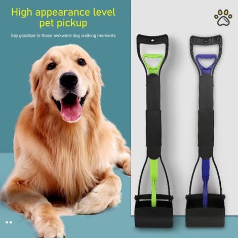 Ramasse-crottes pliable pour chien - - Blanc - Moyen - Conception pliable et morsure en forme de dent (1/4)