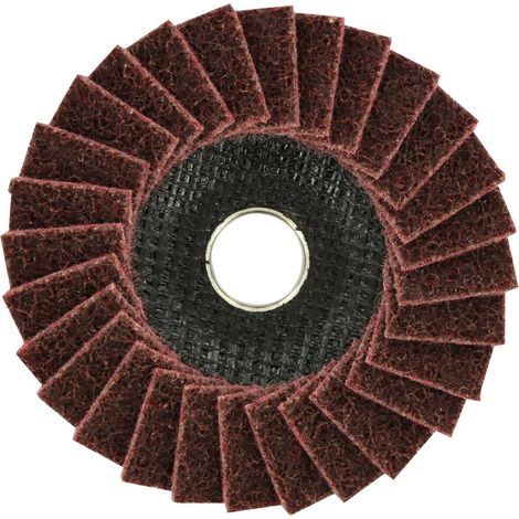 Tivoly • Disque LAMELLES NON TISSE (Cartonnette brochable) / Dim Ø125 / Grain moyen (1/3)