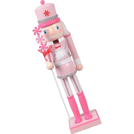 Figurines de marionnettes en Bois 38 cm Casse-Noisette Décoration de Noël Dessert Homme avec gâteau Bonbons pour Les Vacances Casse-Noisette Ornements (1/5)