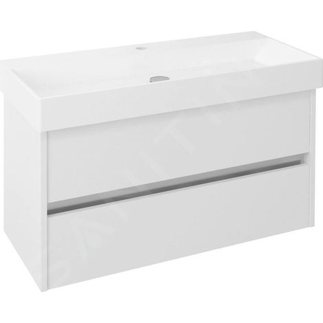 Sapho Nirona - Meuble-vasque, 950x515x430 mm, blanc NR100-3030 (1/3)