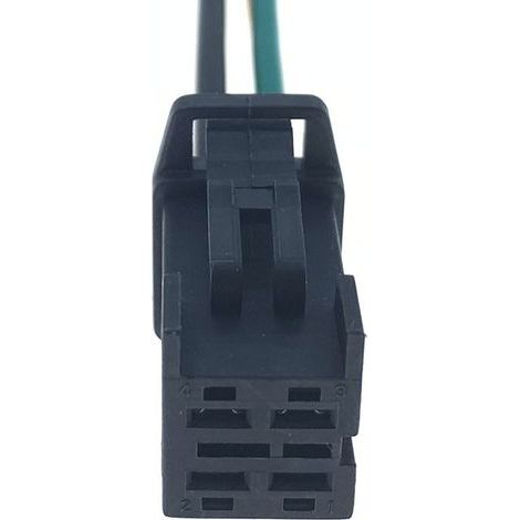 Connecteur de faisceau de câblage de pompe à carburant BMW DJ7044B-2.8-21 avec gaine à 4 broches et bornier - connecteur simple
