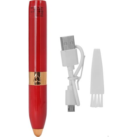 Epilateur Visage Femme USB - Rasoir Sourcils Lèvres Électrique (Modèle Rouge A) (1/5)