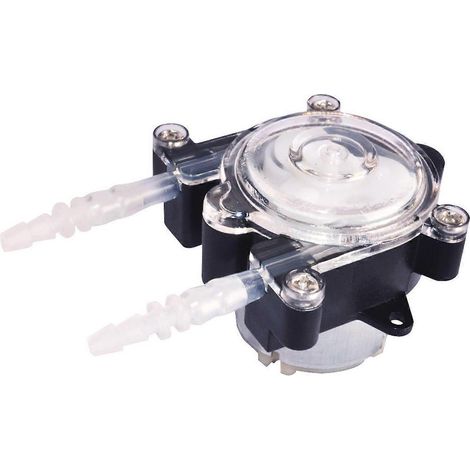 Pompe péristaltique métallique 12V polyvalente, réversible, vitesse de 0,1 à 60 tr/min, compatible avec les équipements de laboratoire et les aquariums. (1/5)