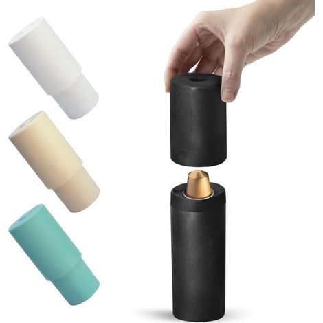 Accessorio per il riciclo delle capsule di caffè – Alluminio e ABS riciclati – Lavabile in lavastoviglie (50°C) – Compatibile con Nespresso