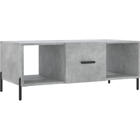 Maison Exclusive - Tavolino Salotto Grigio Cemento 102x50x40 cm Legno Multistrato