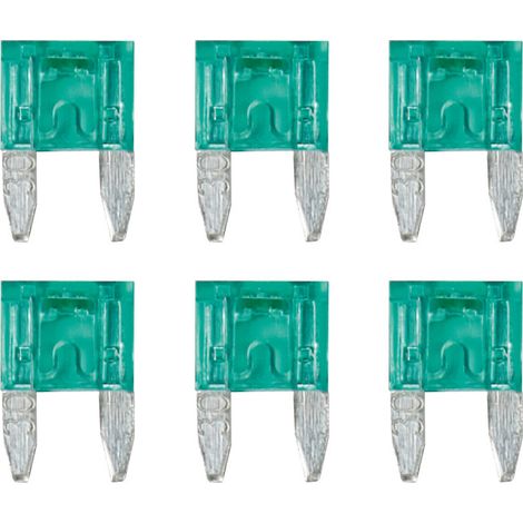 Smart Led, set 6 micro-fusibili lamellari con spia a led, 12/32V - 30A (1/4)