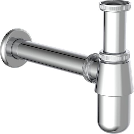 Siphon Bouteille pour lavabo, chromé (1/5)