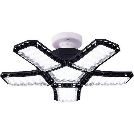 Projecteur LED ultra-lumineux pour garage, avec 5 panneaux réglables, douille à vis E27 pour applications industrielles - JBMEDIA (1/4)