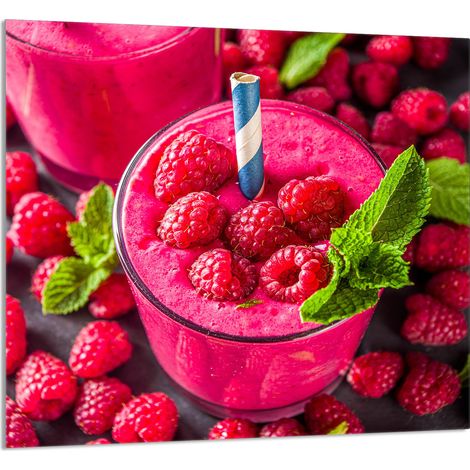 PANNELLO IN VETRO PER CUCINA 65x60 Lampone (1/5)