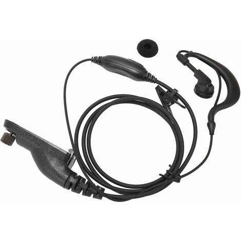 Casque en forme de G avec micro PTT, son clair et qualité audio optimale pour radio bidirectionnelle MOTOROLA XPR6000 (1/5)
