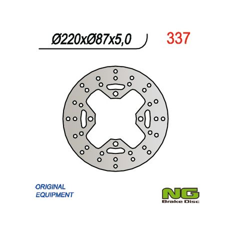 Disco de freno trasero Cagiva Raptor 650/1000 220 mm 4x10,5 mm 5 mm