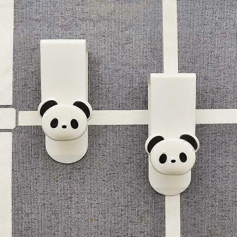 Creatieve keuken ophangrek voor plastic vuilniszakken, kasthouder voor vuilniszakken, opbergrek in achterklepstijl, wit - 2 stuks (1/5)