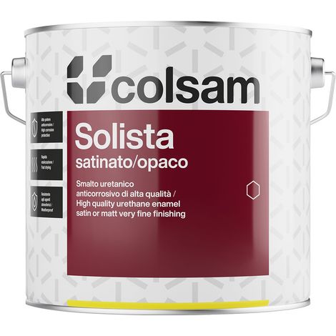 SMALTO SINTETICO SATINATO 'SOLISTA' Lt. 0,750 Bianco- 6 pezzi  - COLORIFICIO SAMMARINESE