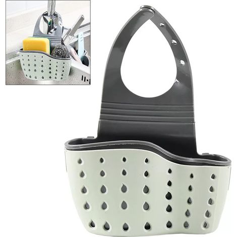 Étagère de lavabo réglable pour éponge et savon, porte-savon et égouttoir de cuisine, rangement de salle de bain, organisateur de cuisine ajustable.