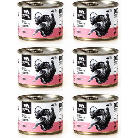 Aliment humide pour chat adulte 3Coty Dinde 6 x 180 g (1/4)