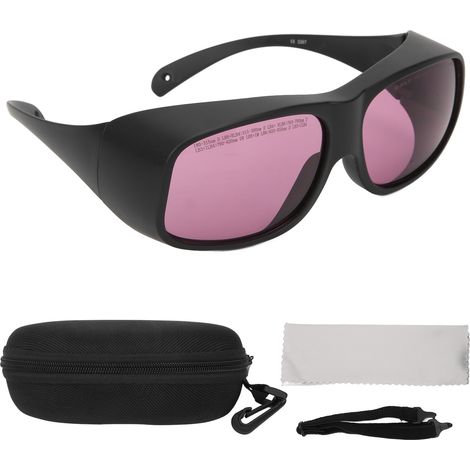 Lunettes de protection laser 808NM 850 Filtre anti-lumière pour épilation esthétique, noir (1/5)