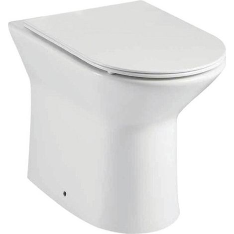 Orbit Life Rimless Back to Wall Toilet - Soft Close Seat (1/4)
