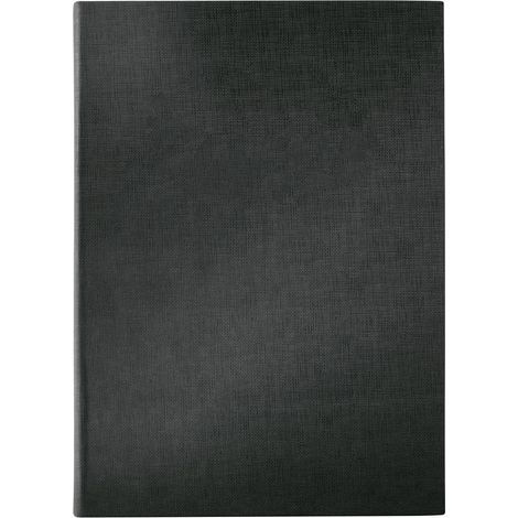 SIGEL SM110 Cartellina portamenù con rilegatura ad elastico, nero, per A4, senza stampa (1/5)