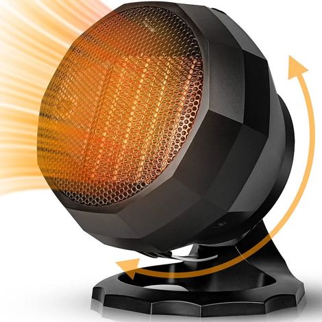 Chauffage d'appoint 1800W,PTC Radiateur Soufflant Céramique,Chauffage Electrique,thermostat intelligent,trois réglages de chauffage,radiateur soufflant salle de bain pour Hoom Salle de bain (1/5)