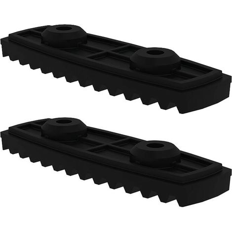 MUNK nivello 2019 Fußplatte elektrisch ableitfähig Holm 58/73mm 2 Stück (1/2)