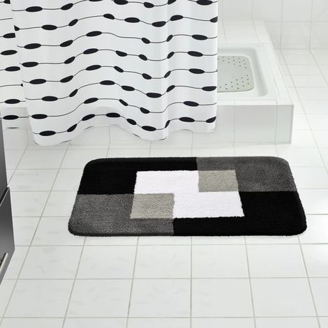 COINS Tapis antidérapant 60x90cm, polyester,gris (1/4)