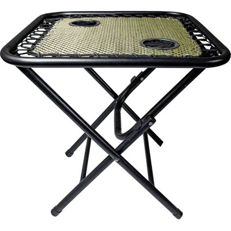 Aga Campingtisch MR49TB – Klapptisch 50x50x50 cm mit 2 Getränkehaltern – faltbar, stabil & wetterfest – kompakt für Camping & Reisen