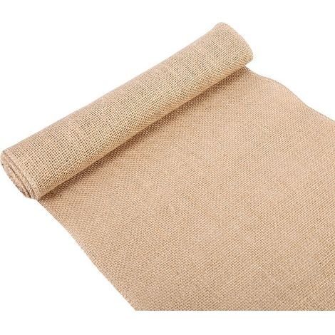 Ruban en toile de jute naturelle, set de table rustique 30x200cm, artisanat, chaise, maison, mariage, fête (1/5)