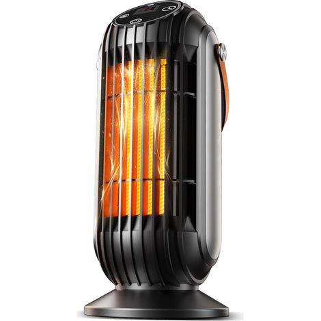 Mini Radiateur Soufflant à Économie d'Énergie Chauffage Soufflant Électrique Radiateur Soufflant Chauffage d'appoint 1500W Avec 3 Modes pour Salon, Chambre, Bureau, Salle de Bain (1/5)