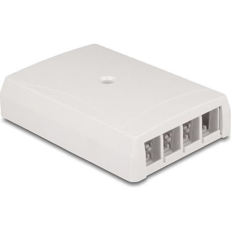 KEYSTONE LEERGEHUSE AUFPUTZ 4 PORT FR GLASFASER UND NETZWERK WEI (67053)