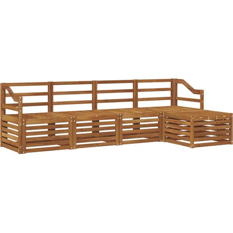 Outdoor Sofa Set 5 pcs Natural vidaXL (1/5)