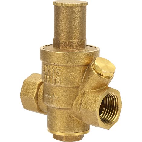 1 vanne de régulation de pression d'eau réglable en laiton, filetage DN15 1/2" (1/5)