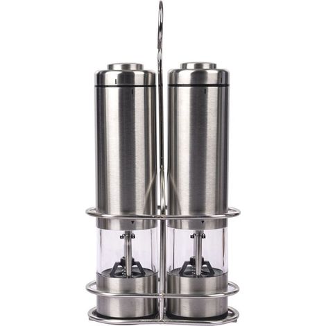 Moulin À Poivre - Moulin À Sel - Électrique - Réglable - Acier Inoxydable - 2 Pièces (1/5)