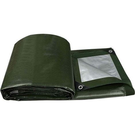 Bâche imperméable, bâche de Jardin avec œillets en Aluminium, bâche tissée bâche de Protection bâche de Bateau bâche (2m2.5m) (1/4)