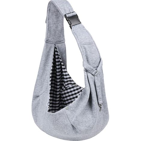 Sac de Transport pour Chien et Chat Bandoulière Réglable Sac Transport Chien Sac à Bandoulière Mains Libres Sac Transport Petit Chien pour Petit Moyen Animaux Jusqu’à 7.5kg