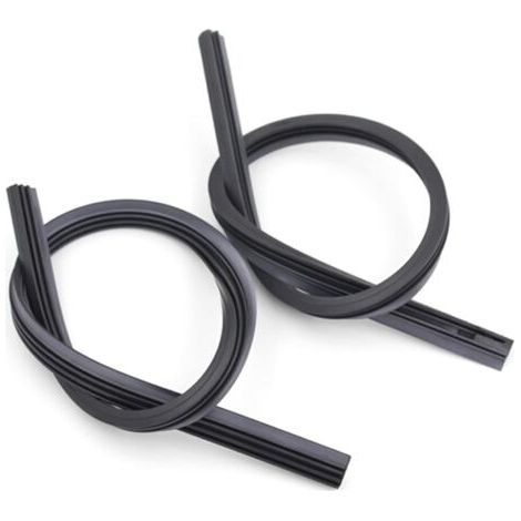 2 pcs racine d'essuie-glace en caoutchouc bandes de caoutchouc, désossé essuie-glace lames, cutable bandes de caoutchouc, universel essuie-glace lame supplément, accessoires de nettoyage de vo (1/5)