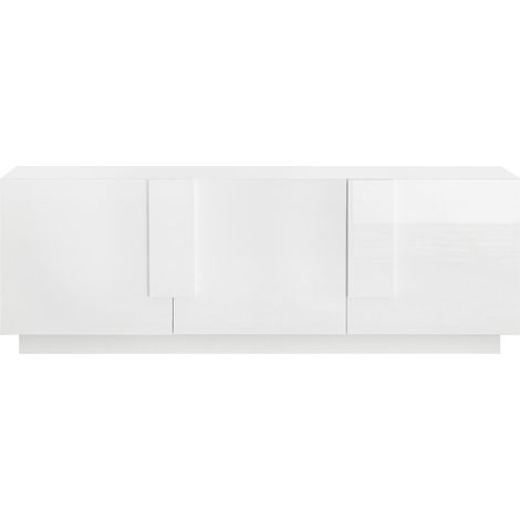 Credenza madia moderna 3 ante bianco lucido 182cm WH M2 (1/4)