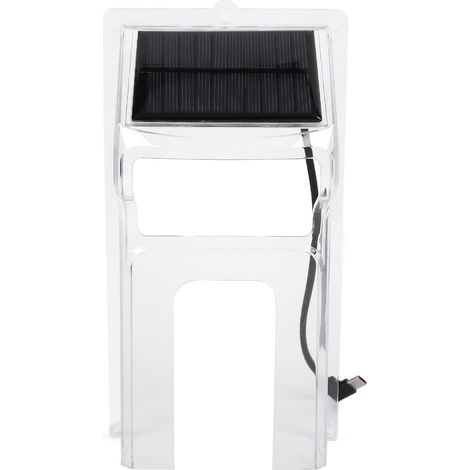 Couvercle De Sonnette Solaire - 1 Pièce - PC Résistant - Protection Intempéries Et Recharge - Pour Sonnette Vidéo Sans Fil - 11,5 x 21,5 cm (1/5)