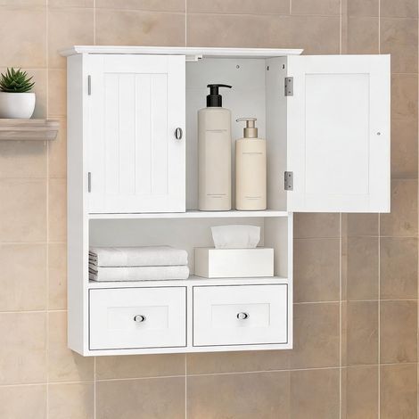 Meuble de salle de bain bianco en MDF 50,8 x 17,8 x 66 cm (1/5)