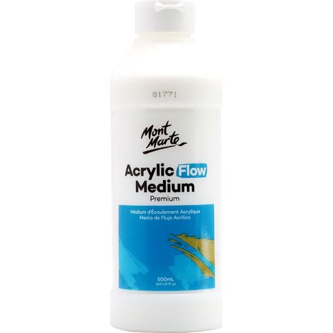 Medium Acrylique – 500ml – Médium fluide pour des coups de Pinceau longs et lisses – Améliorateur de fluidité pour les peintures Acryliques (1/5)