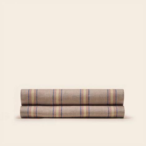 Drap plat en Rayures tissées colorées LELIO
