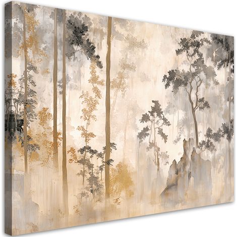 Tableau déco  Forêt nature arbres 60x40 (1/5)