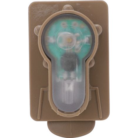 Pinceau de survie étanche IPX8 pour extérieur, lampe de sécurité à clip ceinture, lumière bleue base boue (1/5)