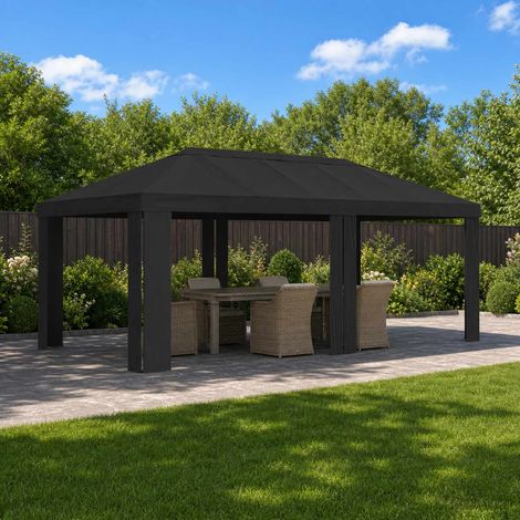 Teenpull – Pavillon Abdeckung 6 x 3 m Anthrazit Polyester 190 gsm (1/5)