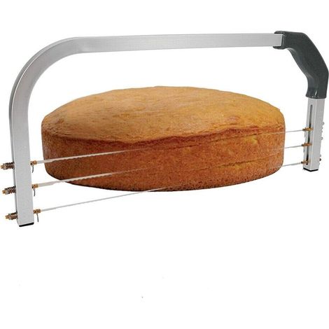 Trancheuse à Gâteau avec 3 Lames Réglables Trancheuse en Acier Inoxydable Couteau à Pain Scie à Gâteau pour Outils de Cuisson Accessoires de Cuisson (1/5)