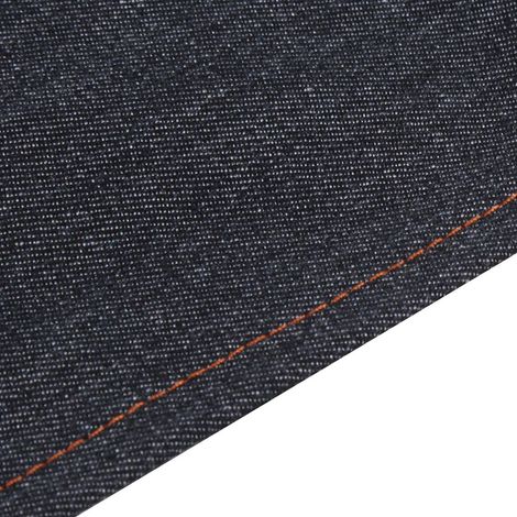 Tablier de travail en jean avec bretelles cuir pour boulanger, barman, barbecue, chef, cuisine, métier, modèle A (1/5)