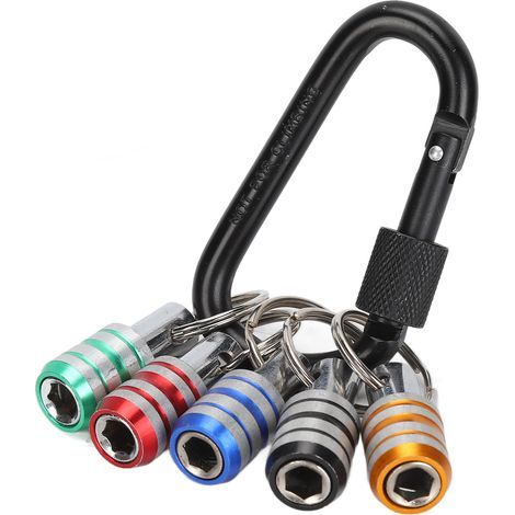 Lot de 5 pièces,douilles à embout hexagonal de 1/4 pouce,porte-embouts,jeu de forets et support pour tournevis (1/5)