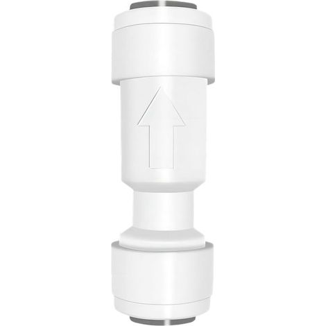 pieza de conexión para filtro de agua, válvula de retención de ajuste a presión de 1/4", conectores rectos de ajuste a presión, válvula antirretorno, para filtro de agua de ósmosis inversa. (1/5)