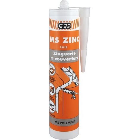 892002 Colla Mastic Zinc Ms Zinc Grigio Cartuccia 290ml